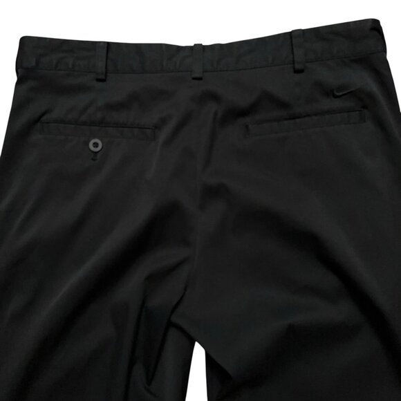 Nike Golf Pants Mens 33x30 Dri-Fit Tech Flat Front Performancr Stretch Black - Picture 4 of 8
